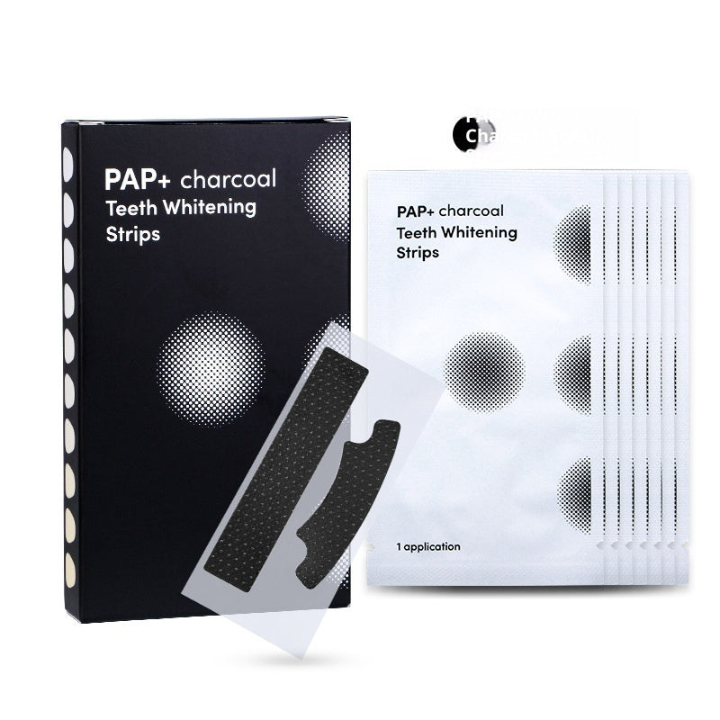 PAP Activated Carbon Teeth Strips Whitening Strip Cleaning Teeth Strips