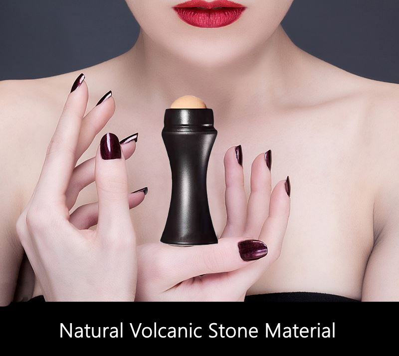 Natural Porous Volcanic Stone Oil-control Rolling Roller Makeup Face Care Tools