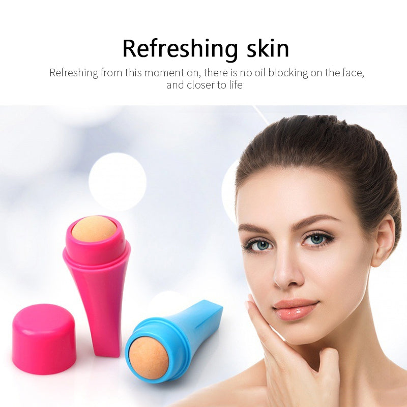 Natural Porous Volcanic Stone Oil-control Rolling Roller Makeup Face Care Tools