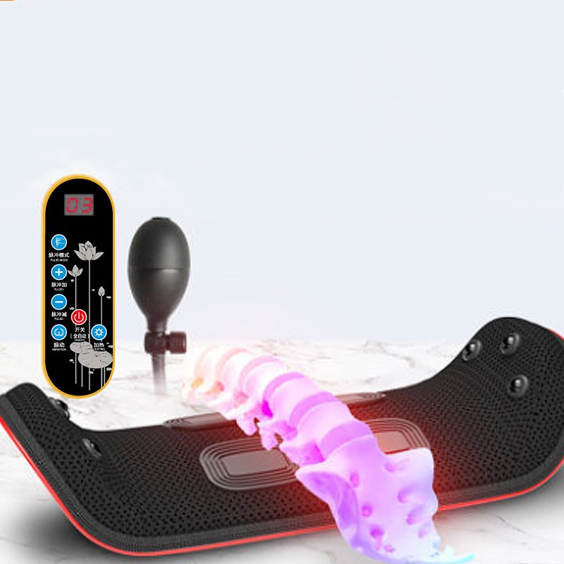Relaxation Electric Lumbar Traction Device Waist Back Massager Vibration Massage