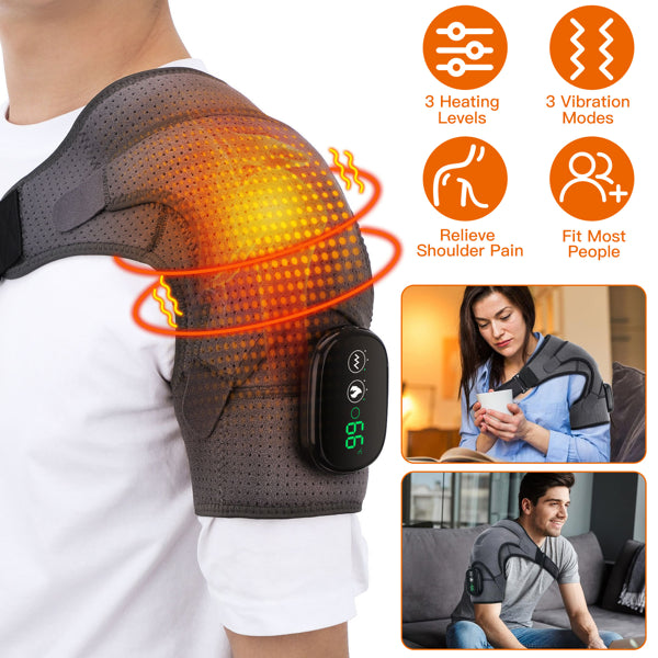 Heated Shoulder Massager 3 Heat Levels & 3 Vibration Modes