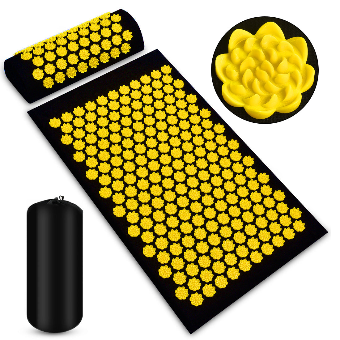 Acupressure Massage Mat With Needles Set Back Massager For Neck Foot