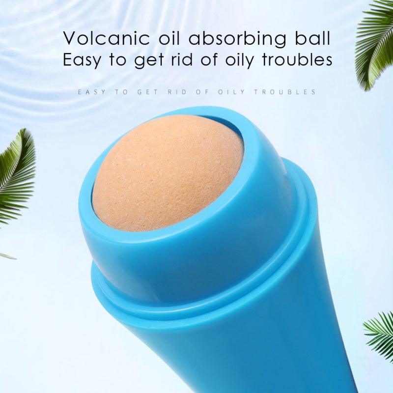 Natural Porous Volcanic Stone Oil-control Rolling Roller Makeup Face Care Tools