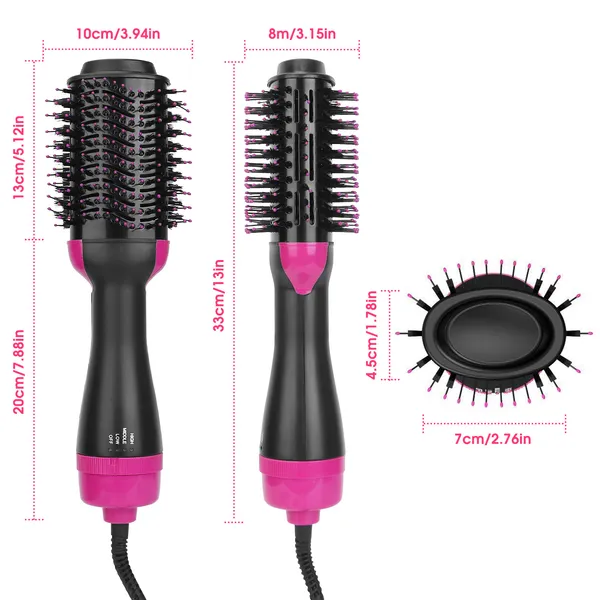 Hot Hair Brush 4 In 1 Hair Dryer Volumizer Brush Dryer Comb