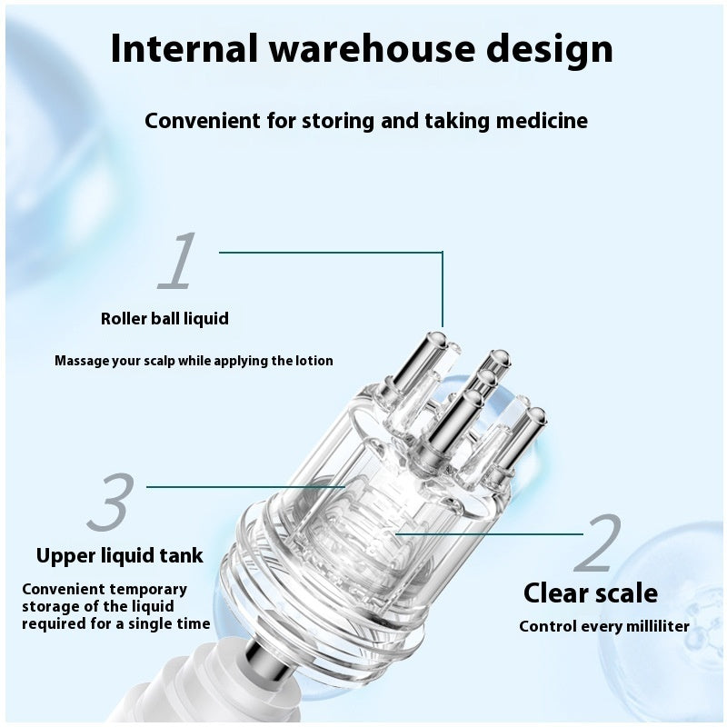 Mino Scalp Medicine Supplying Device Silicone Quantitative