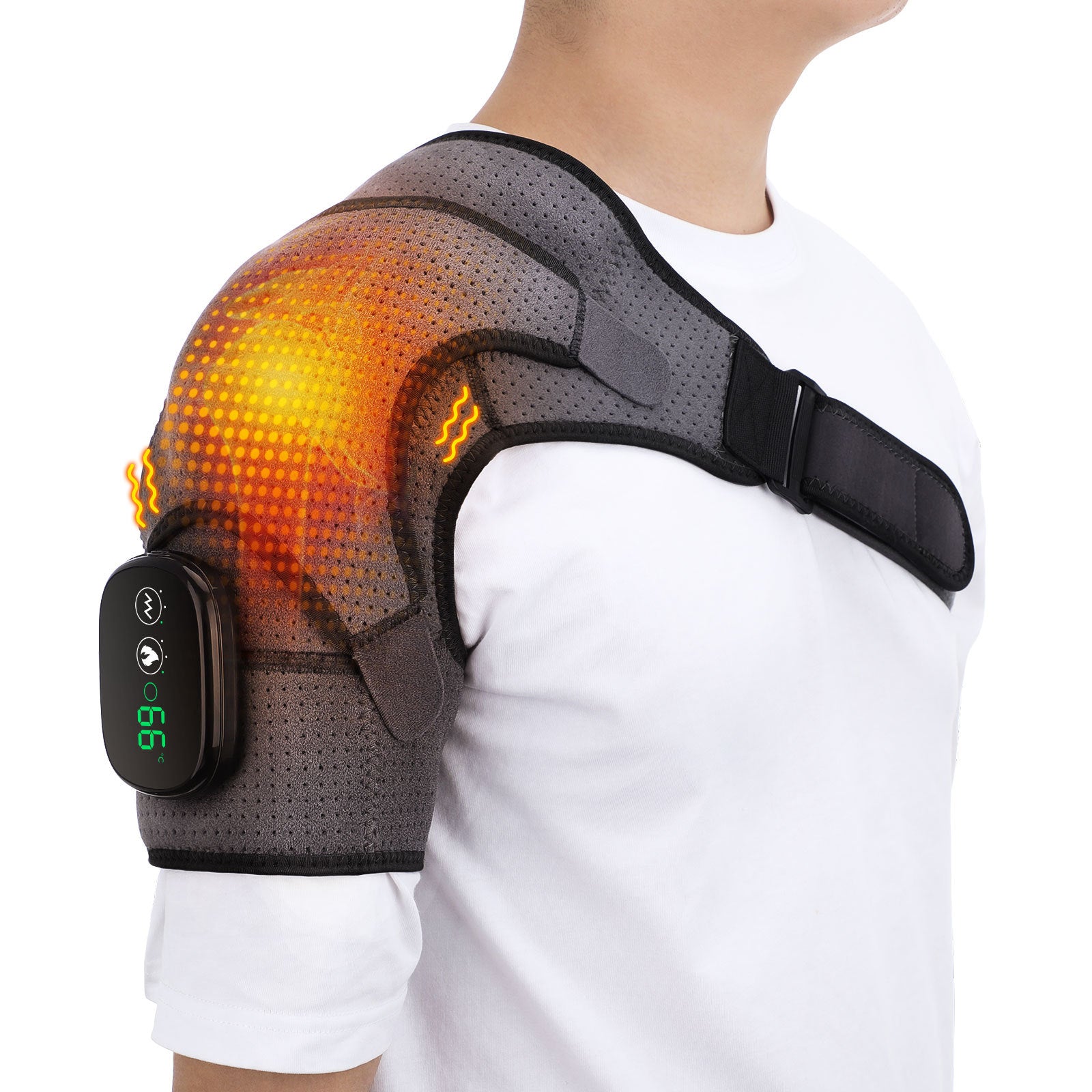 USB Rechargeable Convenient Electric Heating Shoulder Massage Heated Back