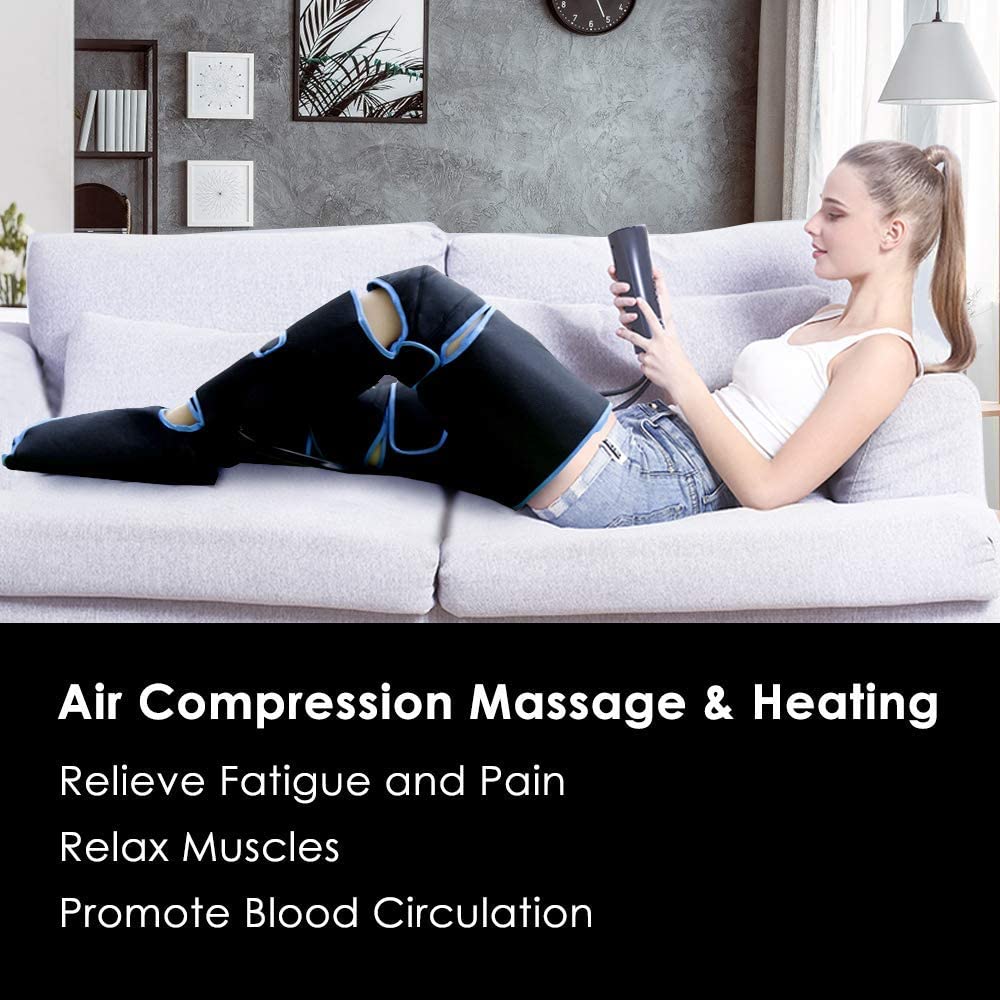 Leg Massager With Heat On Knee Cordless Air Compression