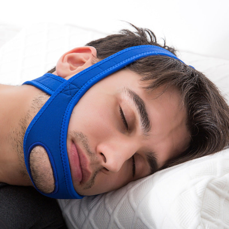 Adjustable Nighttime Jaw Support Strap for Snore Reduction & Deeper