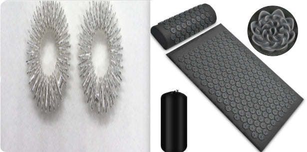 Acupressure Massage Mat With Needles Set Back Massager For Neck Foot