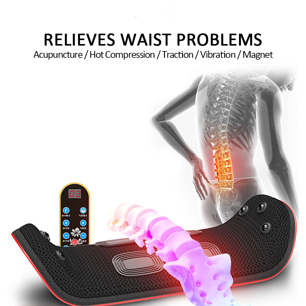 Relaxation Electric Lumbar Traction Device Waist Back Massager Vibration Massage