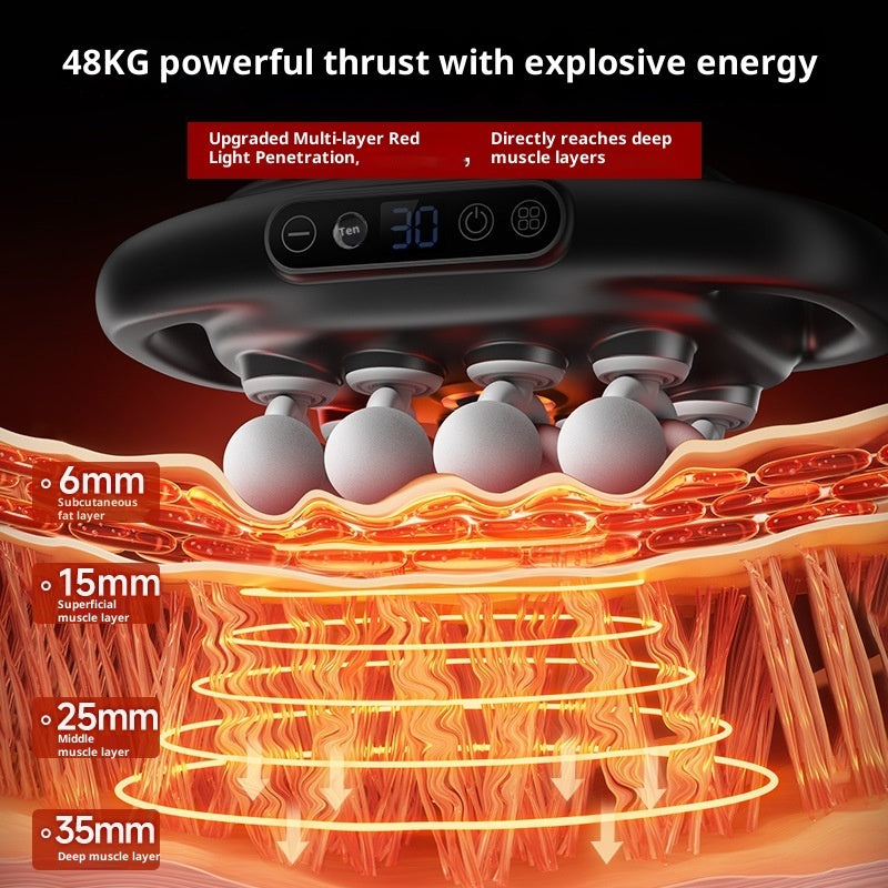 Muscle Relaxation Massager Multi-head Massage Gun Deep Tissue Body Fitness Muscle