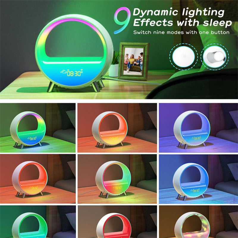 Atmosphere Lamp Bluetooth Speaker Smart Alarm Clock Night Light WiFi Wake Up Light