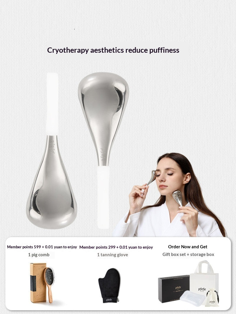 Ice Spoon Beauty Massage Facial Beauty Skincare Facial De-puffing Ice Pack