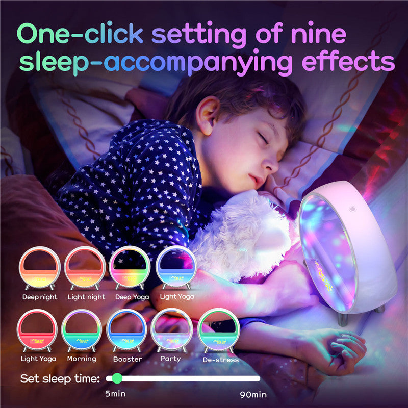 Atmosphere Lamp Bluetooth Speaker Smart Alarm Clock Night Light WiFi Wake Up Light