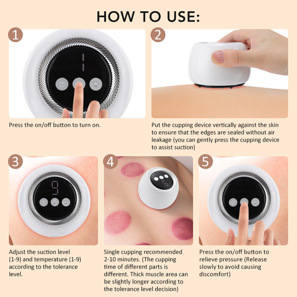 Electric Scraping Cupping Instrument Message Physiotherapy Instrument Intelligence