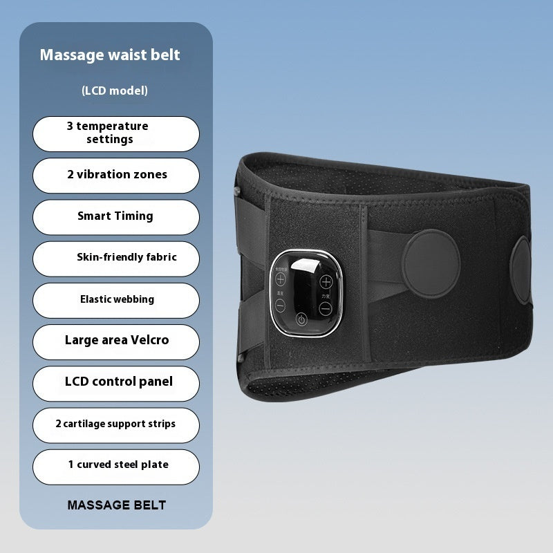 Massage Belt Vibration Hot Compress Waist And Back Massage Instrument